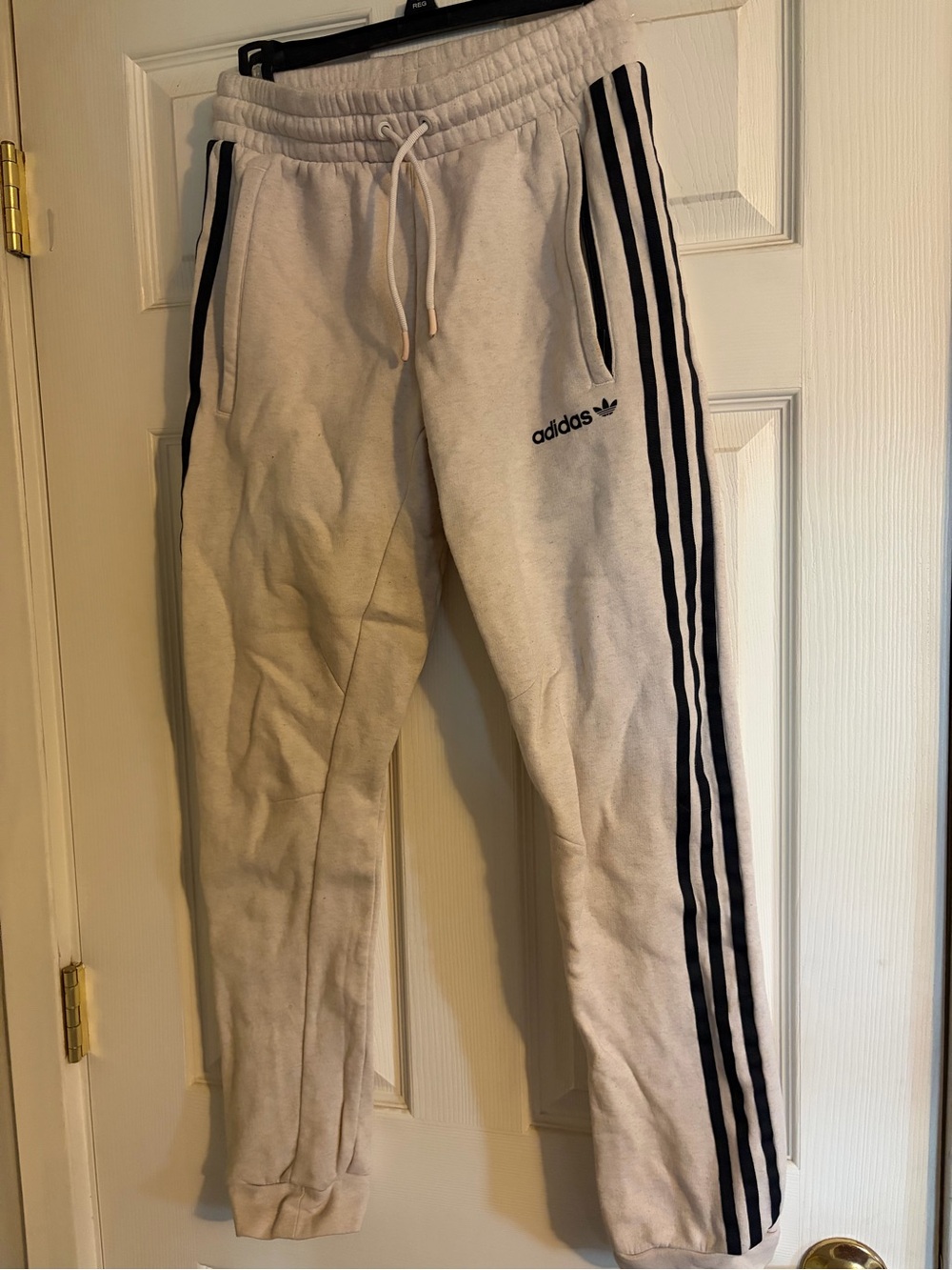 adidas Cream Trefoil Logo Sweatshirt